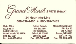 Grand Marsh State Bank