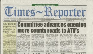 ATV/UTV HWY Committee approval